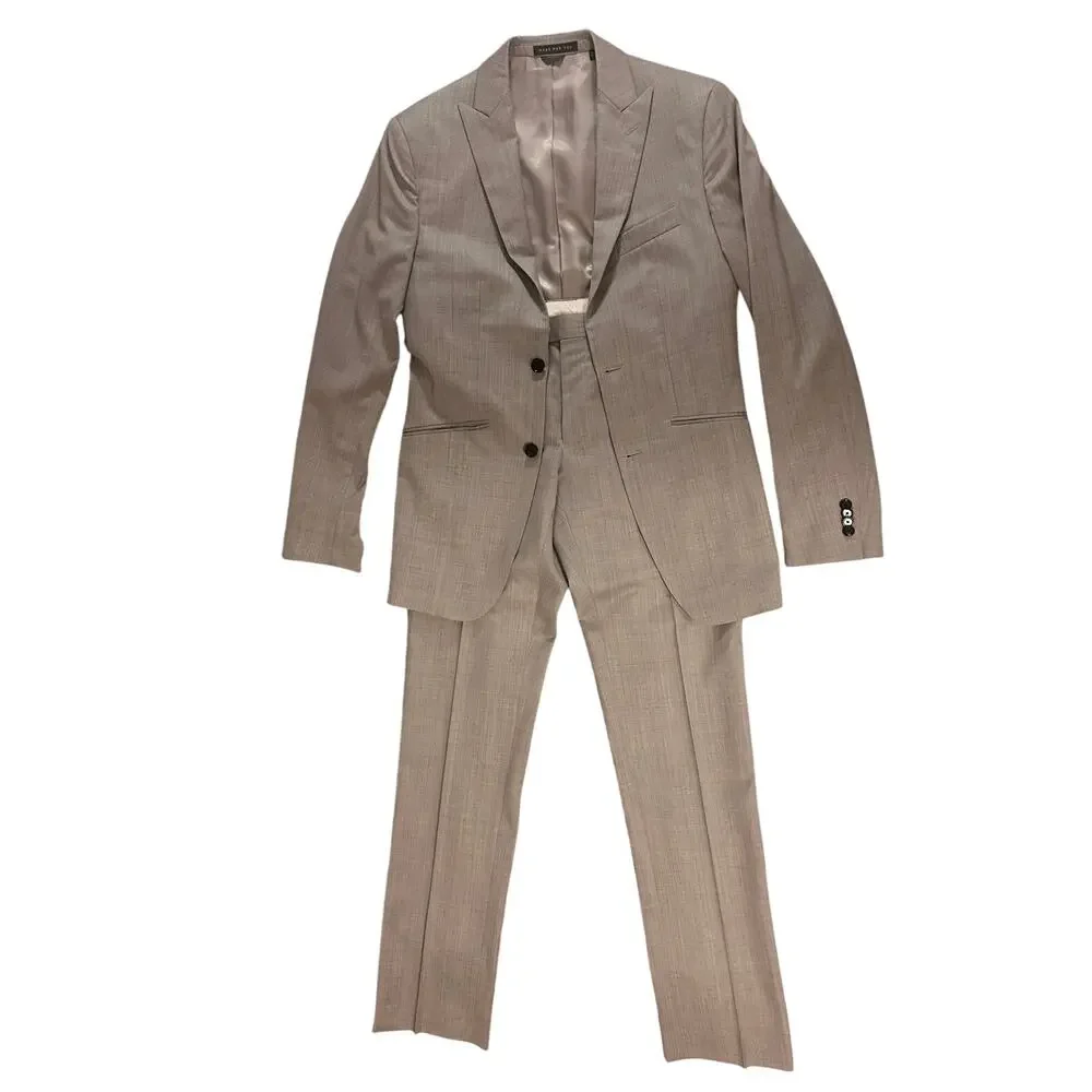 Indochino Men's Light Gray Wool 2-Piece Custom Suit